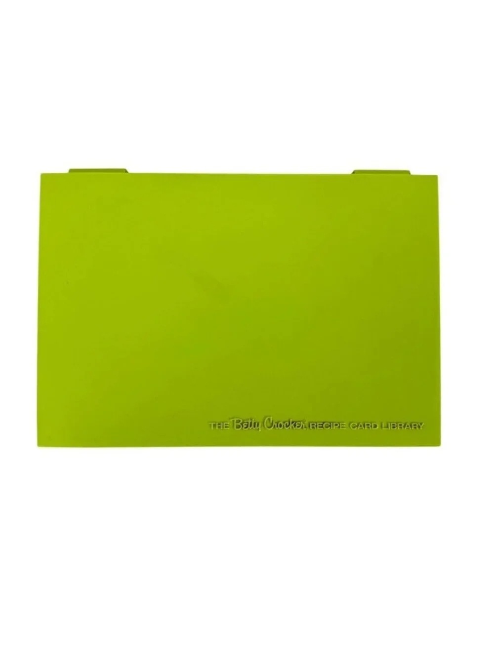Vintage 1971 Betty Crocker Recipe Card Library Two Tone  Avocado Green Box